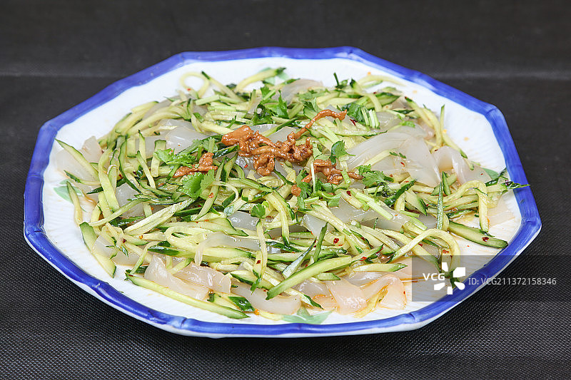 中餐美食-黄瓜拌拉皮图片素材