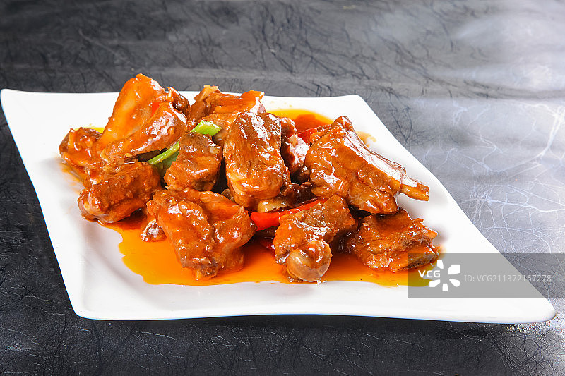 中餐美食-红烧排骨图片素材