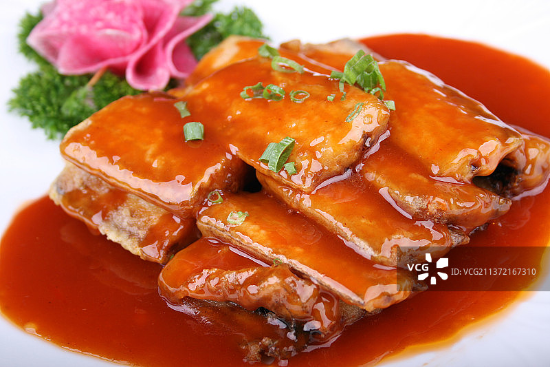 中餐美食-红烧带鱼图片素材