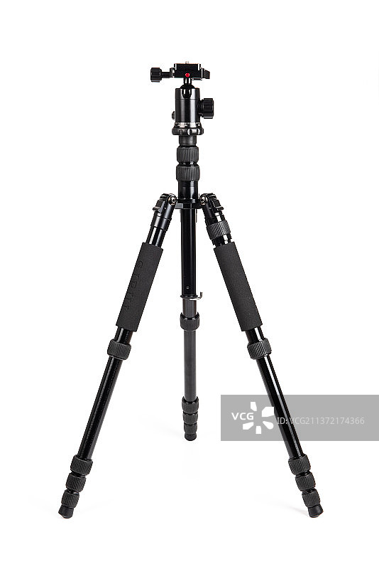 白色背景上的摄影三脚架图片素材
