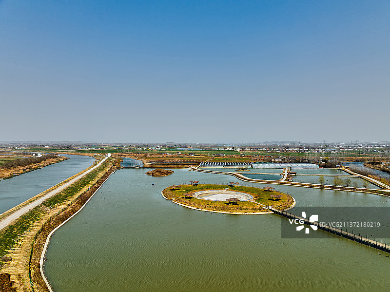 安徽省来安县池杉湖湿地公园图片素材