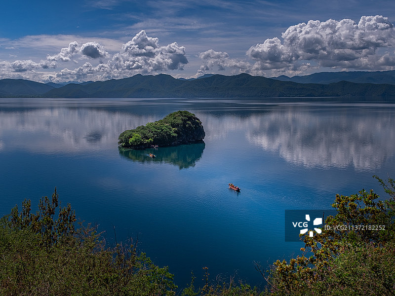 湖心岛图片素材