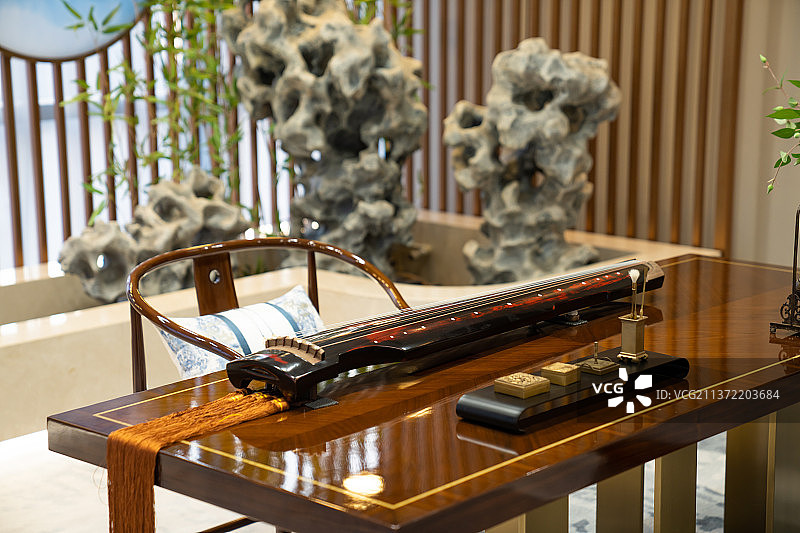 乐器古琴图片素材