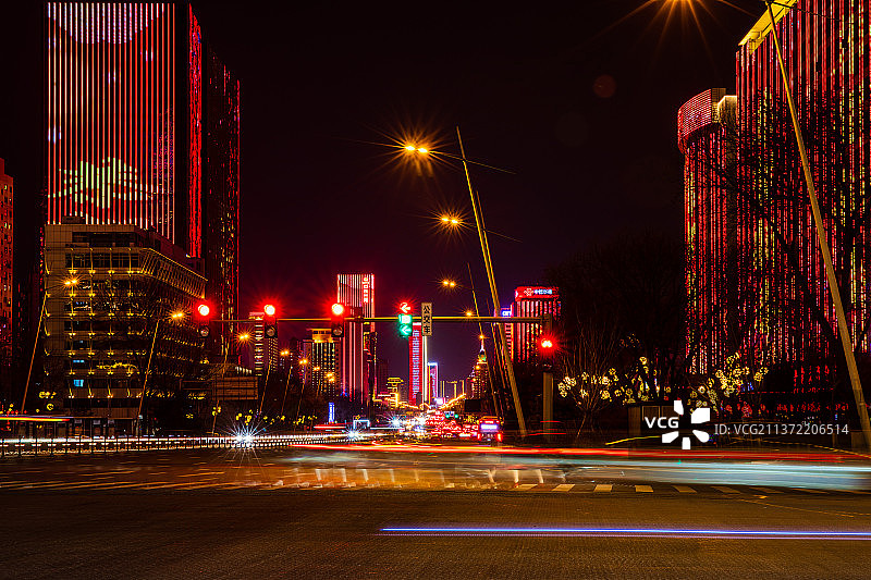 太原夜景图片素材