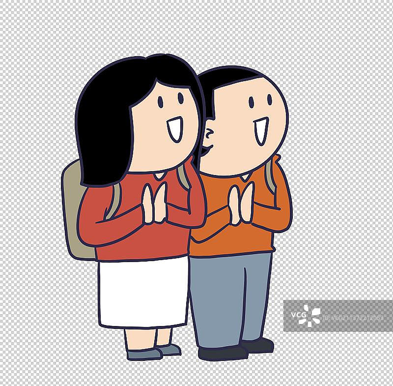 元素：鼓掌看热闹的人物图片素材