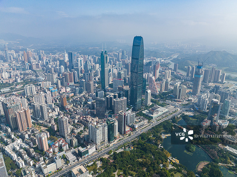 深圳罗湖荔枝公园地标风光图片素材