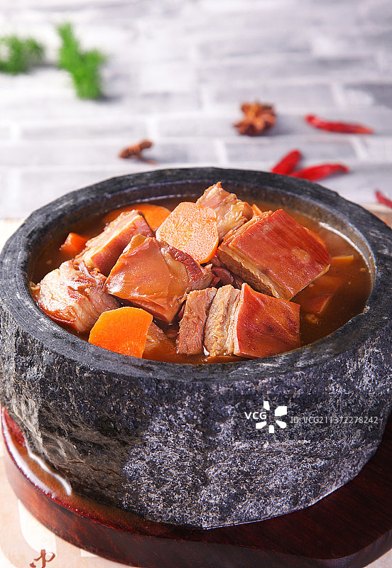 中餐美食-红焖羊排图片素材