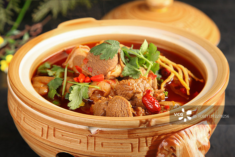 中餐美食-红焖羊排图片素材