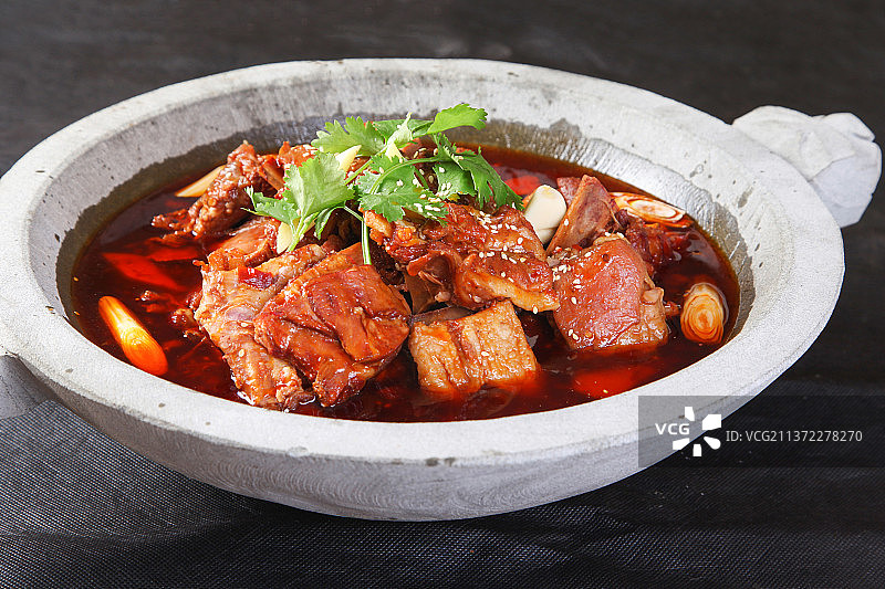 中餐美食-红焖羊排图片素材