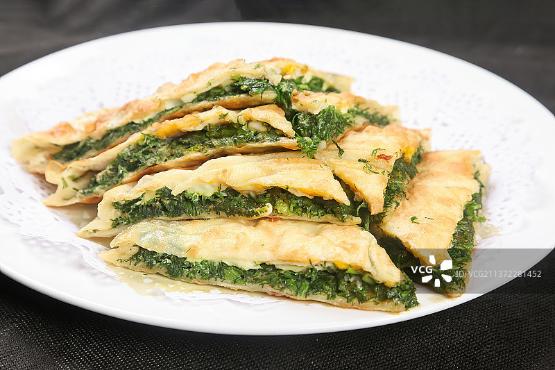 中餐美食-韭菜盒子图片素材