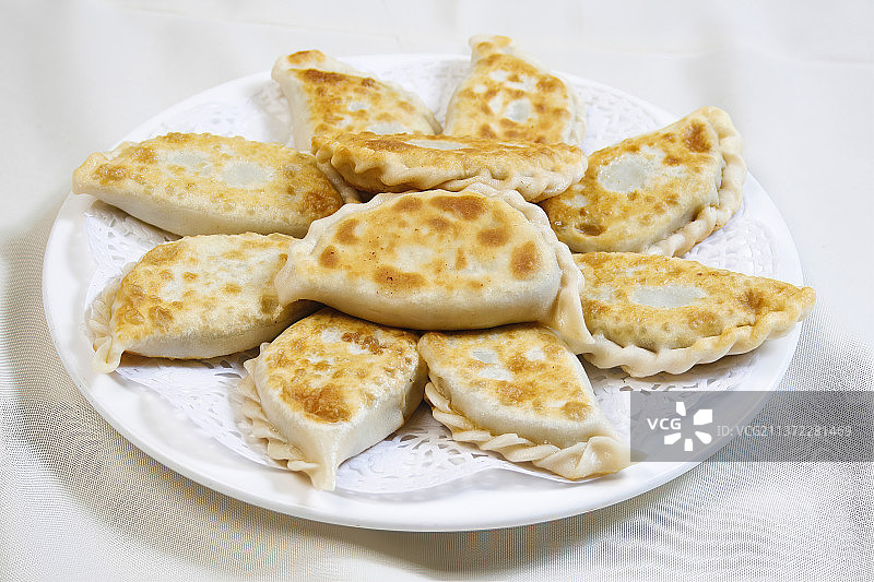 中餐美食-韭菜盒子图片素材