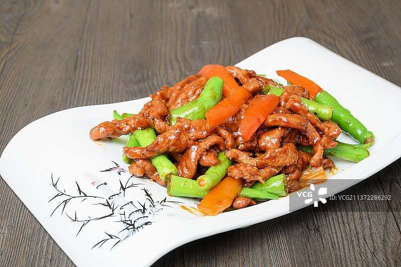 中餐美食-杭椒牛柳图片素材