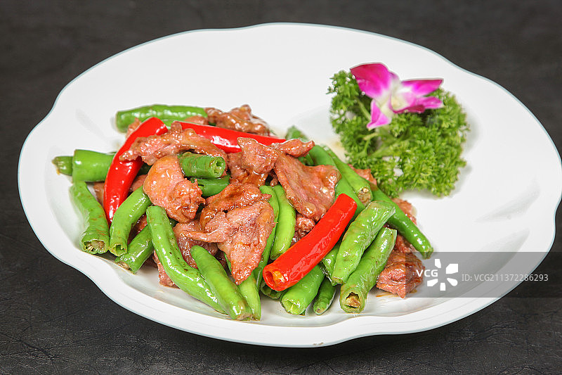 中餐美食-杭椒牛柳图片素材