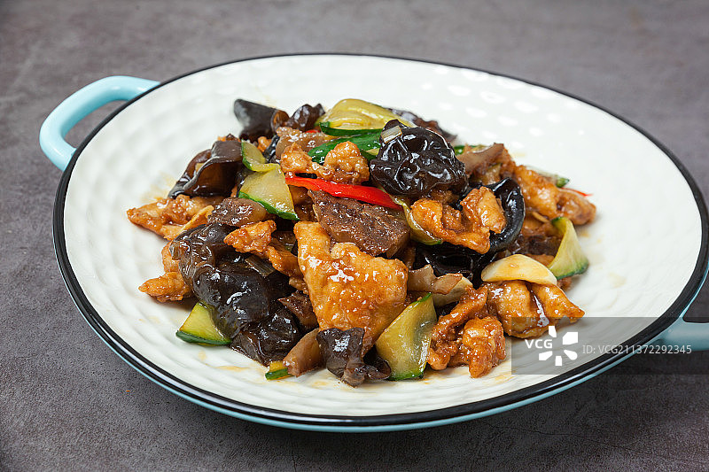 中餐美食-海参过油肉图片素材