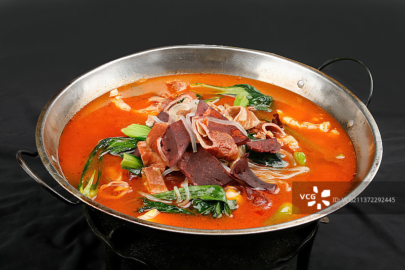 中餐美食-锅仔驴杂图片素材