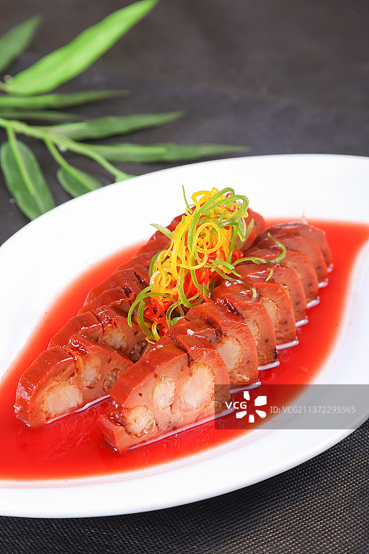 中餐美食-桂花糯米藕图片素材