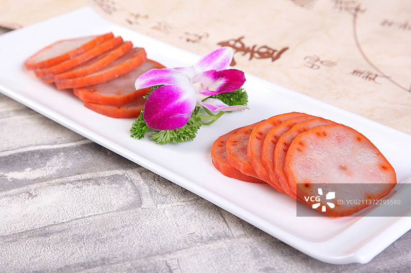 中餐美食-桂花糯米藕图片素材