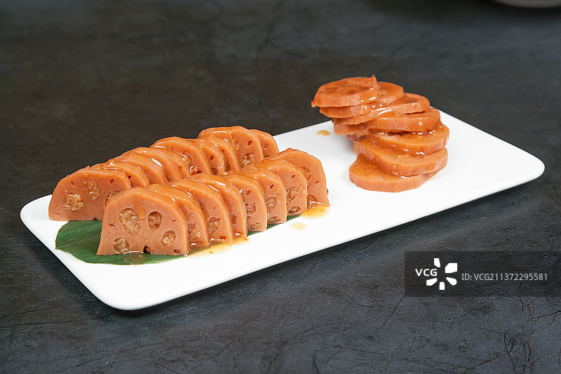 中餐美食-桂花糯米藕图片素材