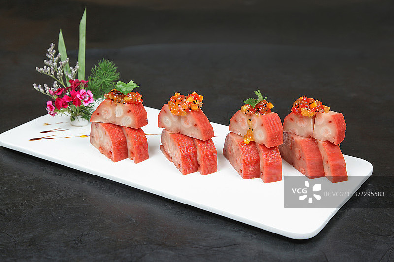 中餐美食-桂花糯米藕图片素材