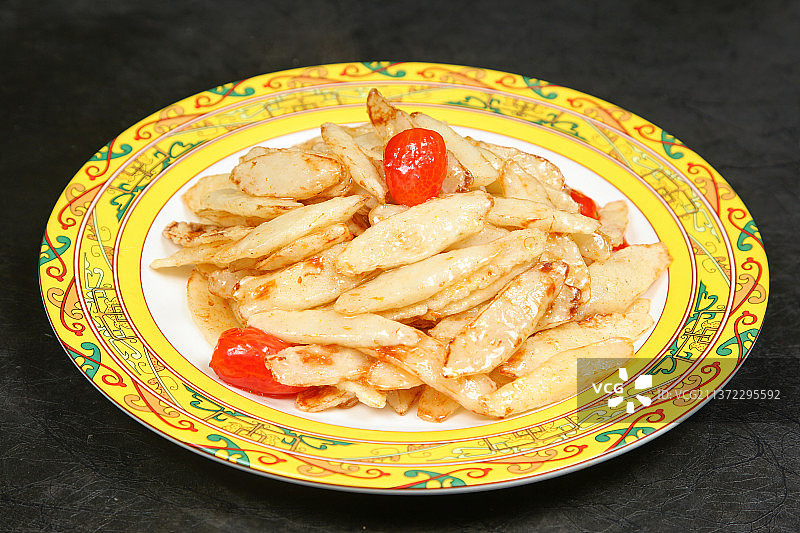 中餐美食-桂花麻山药图片素材