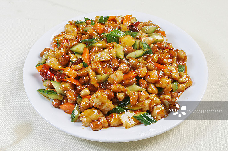 中餐美食-宫保鸡丁图片素材