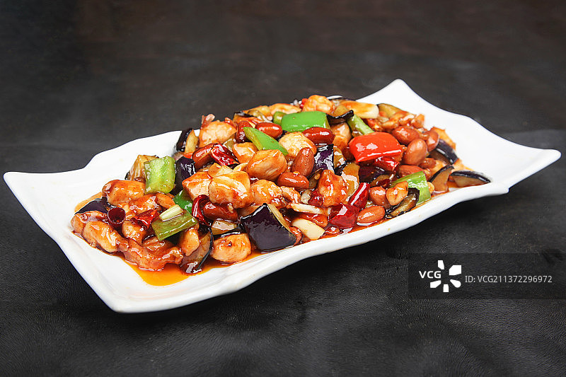 中餐美食-宫保鸡丁图片素材
