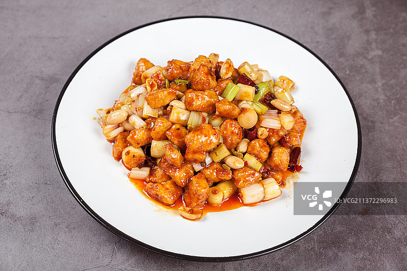中餐美食-宫保鸡丁图片素材