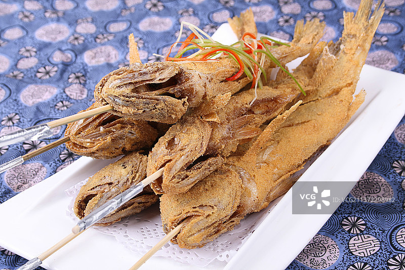 中餐美食-干炸小黄鱼图片素材
