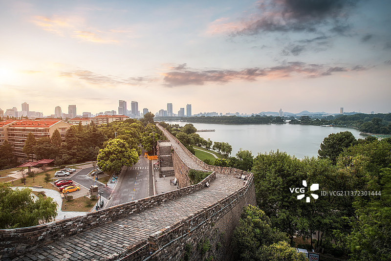 南京明城墙历史古迹街景图片素材