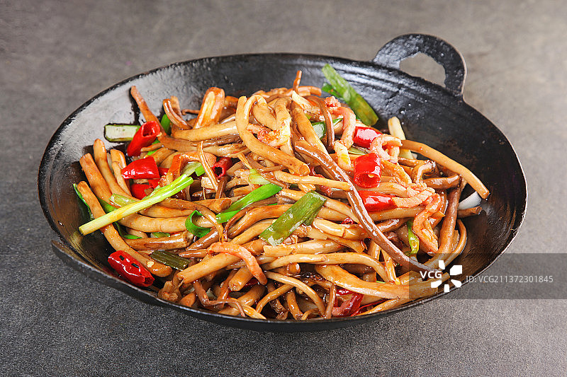 中餐美食-干锅茶树菇图片素材