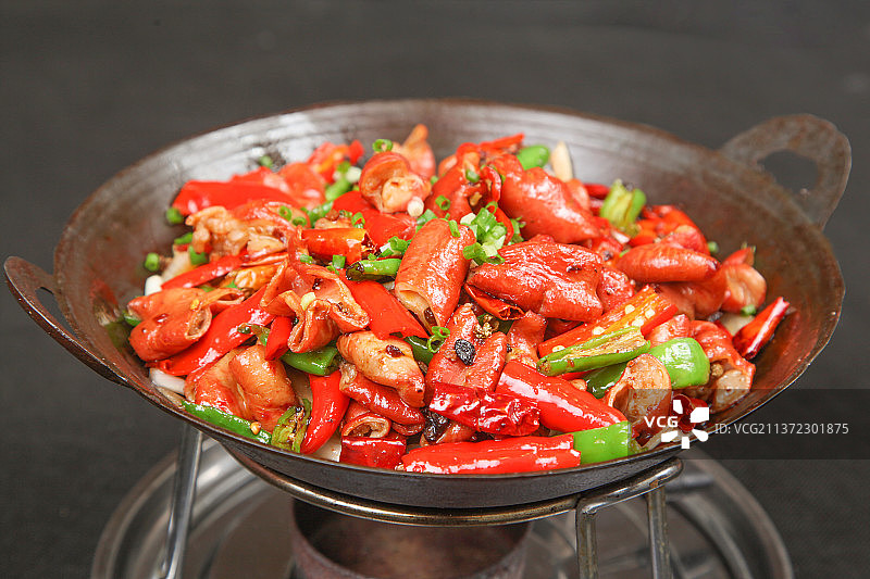 中餐美食-干锅肥肠图片素材