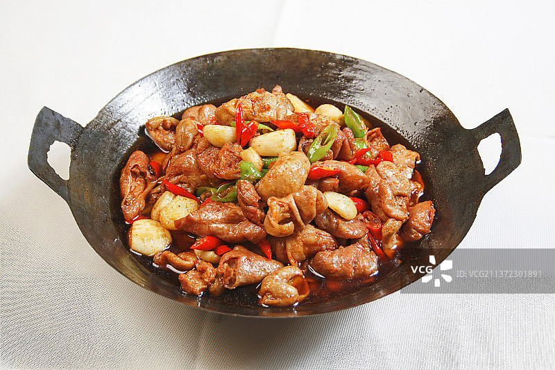 中餐美食-干锅肥肠图片素材