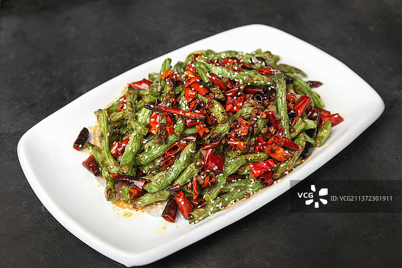 中餐美食-干煸豆角图片素材