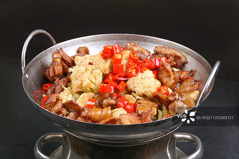 中餐美食-干锅菜花图片素材