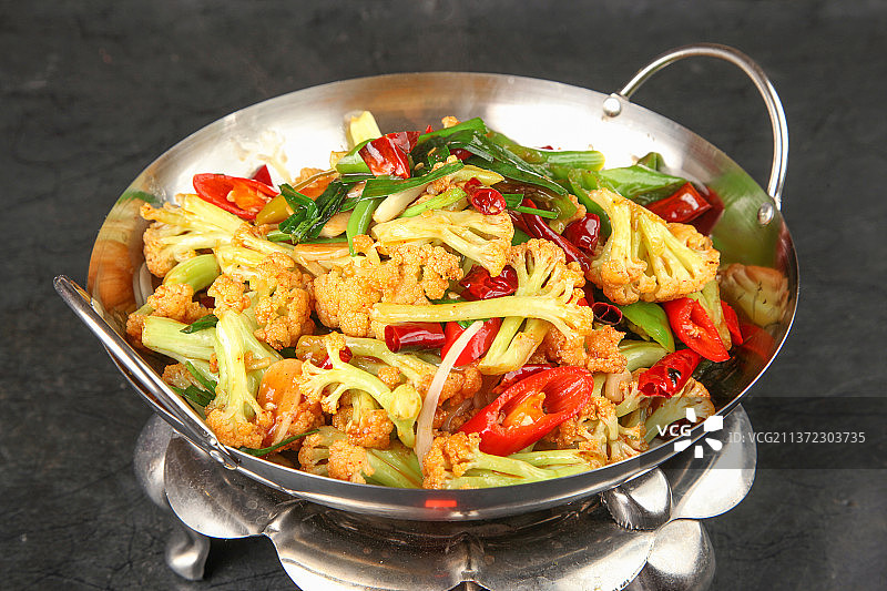 中餐美食-干锅菜花图片素材