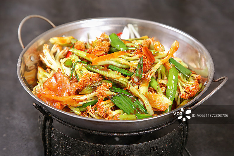 中餐美食-干锅菜花图片素材