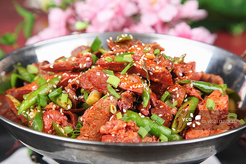 中餐美食-干锅鸡杂图片素材