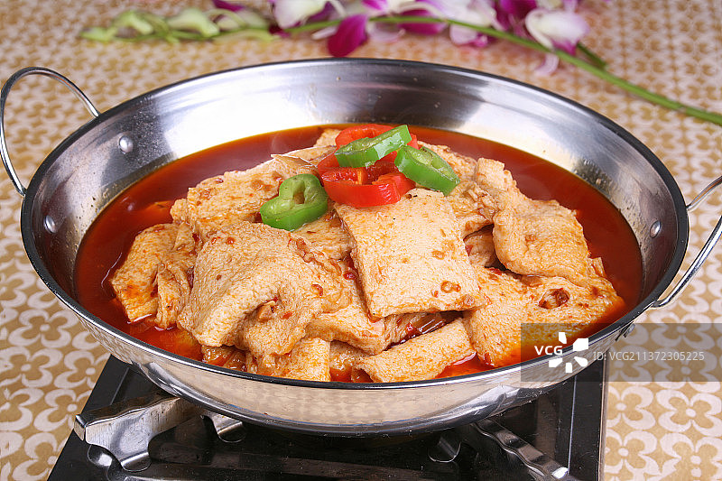 中餐美食-干锅千页豆腐图片素材