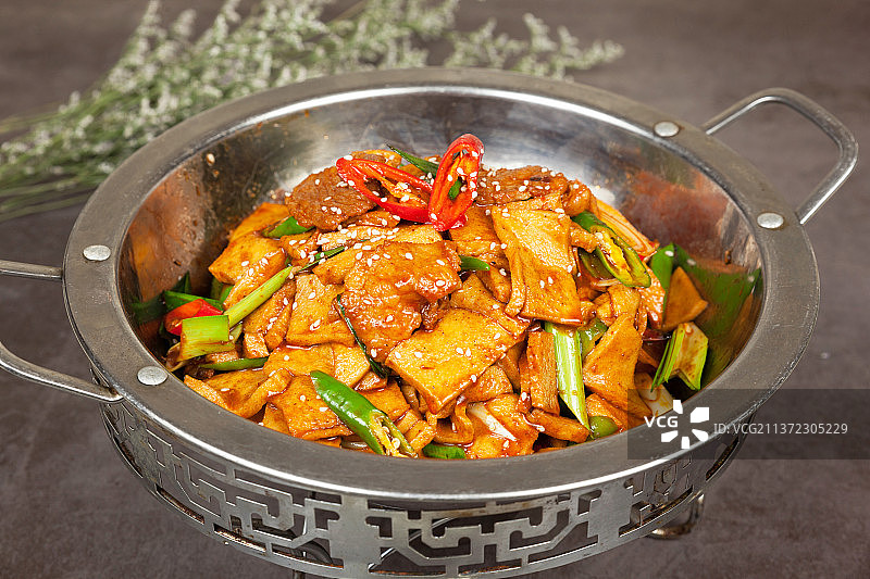 中餐美食-干锅千页豆腐图片素材