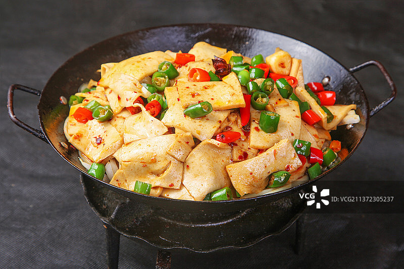 中餐美食-干锅千页豆腐图片素材