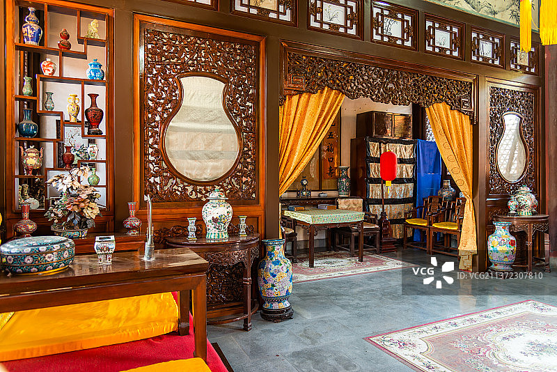 圆明园室内陈设图片素材