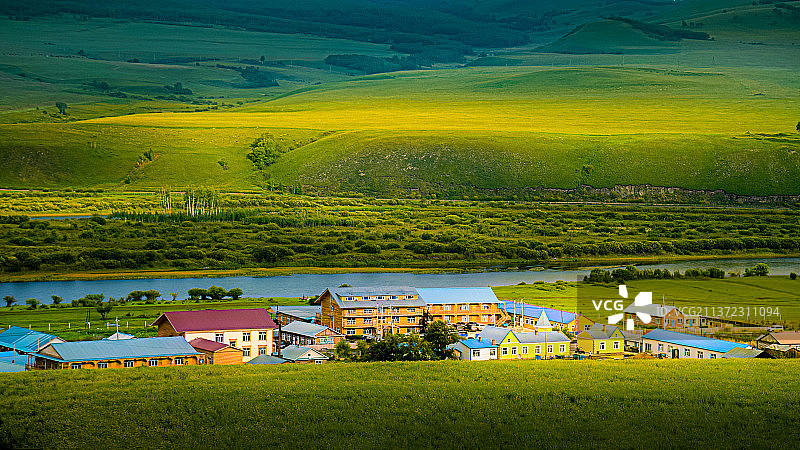 边境小镇图片素材