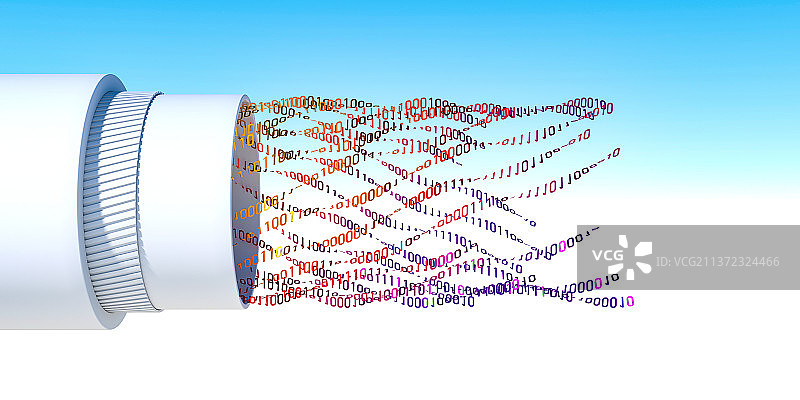 3D光缆数据传输图片素材