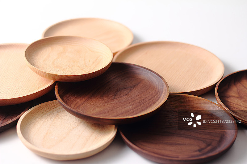 木质盘子图片素材