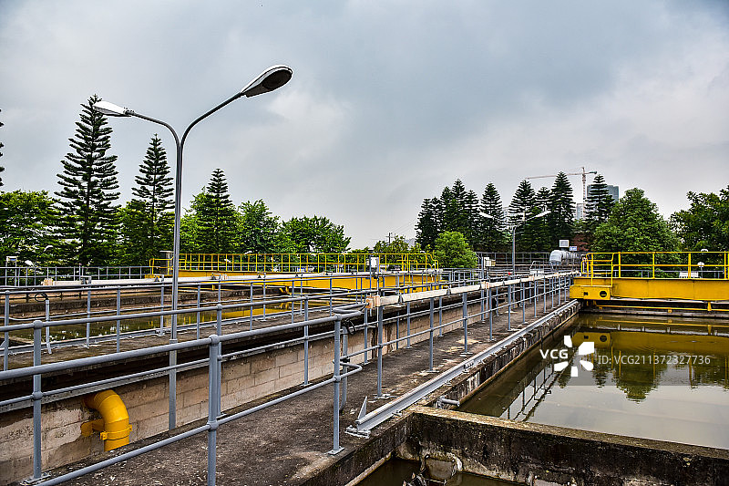 四川省内江市自来水水厂，环境保护,工厂,自来水图片素材