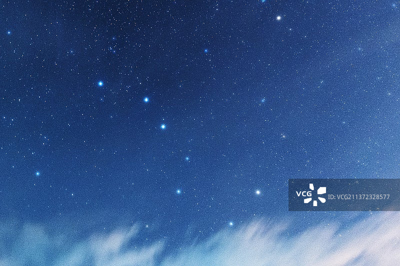 天文台顶的北斗七星图片素材