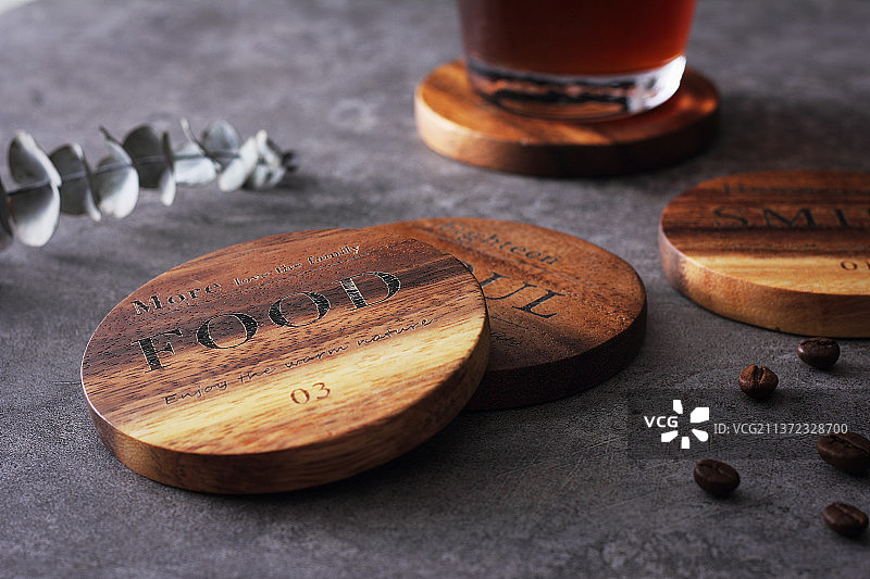 相思木杯垫图片素材