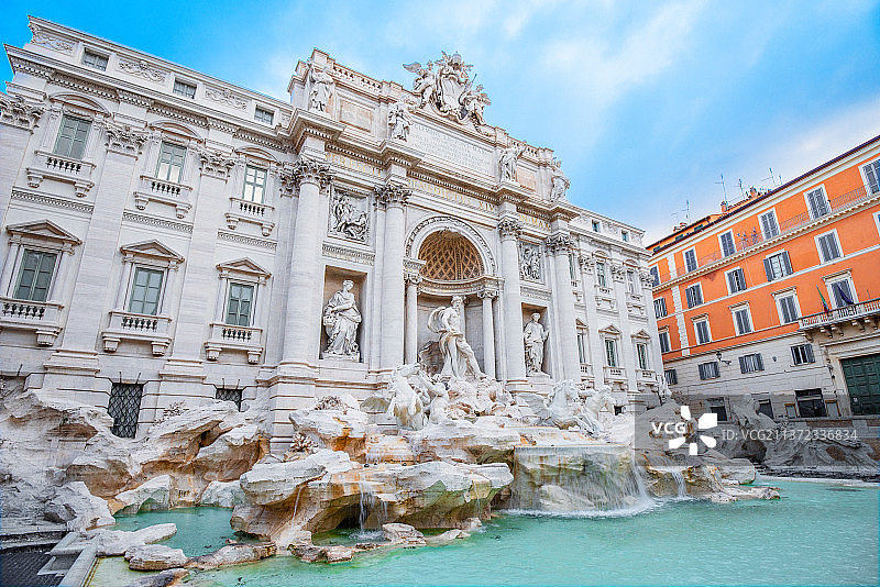 特莱维喷泉图片素材