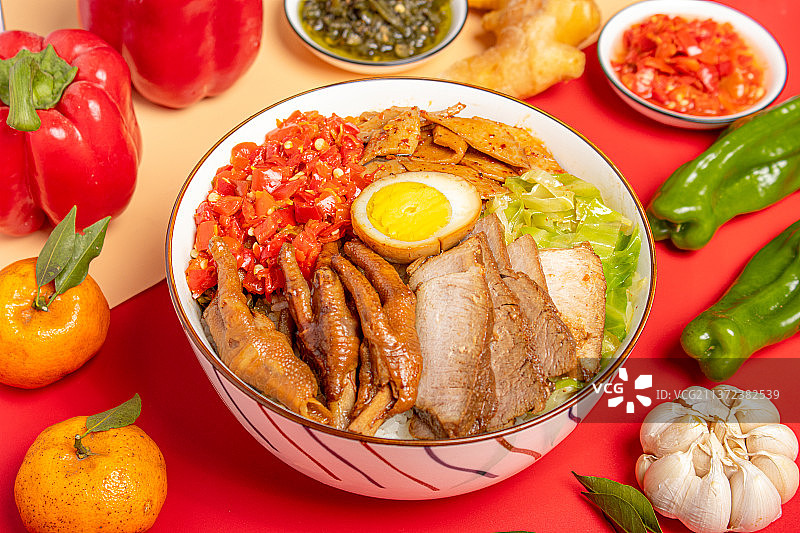 卤肉套餐饭图片素材