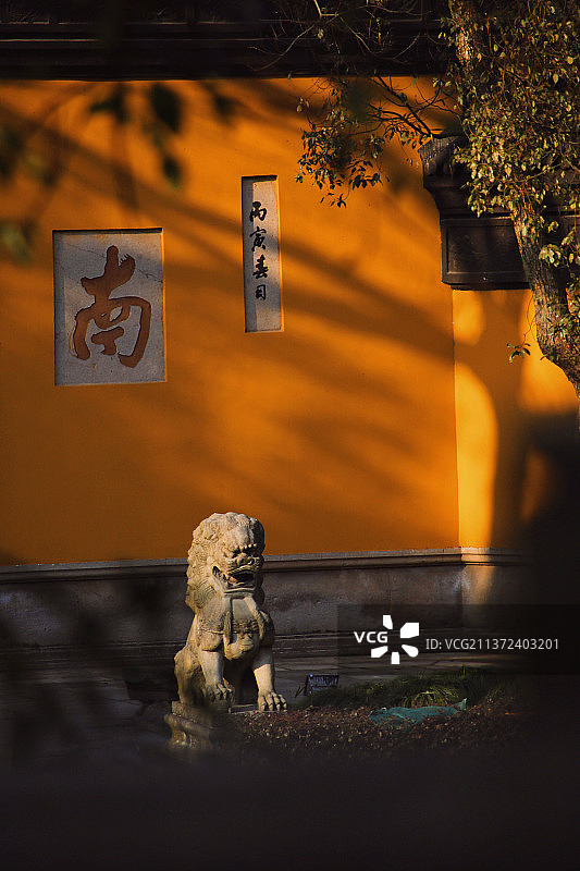 灵隐寺一角图片素材